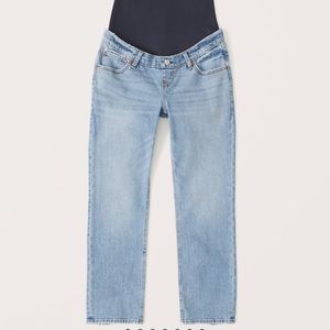 Abercrombie Maternity Ankle Straight Jeans - full belly panel